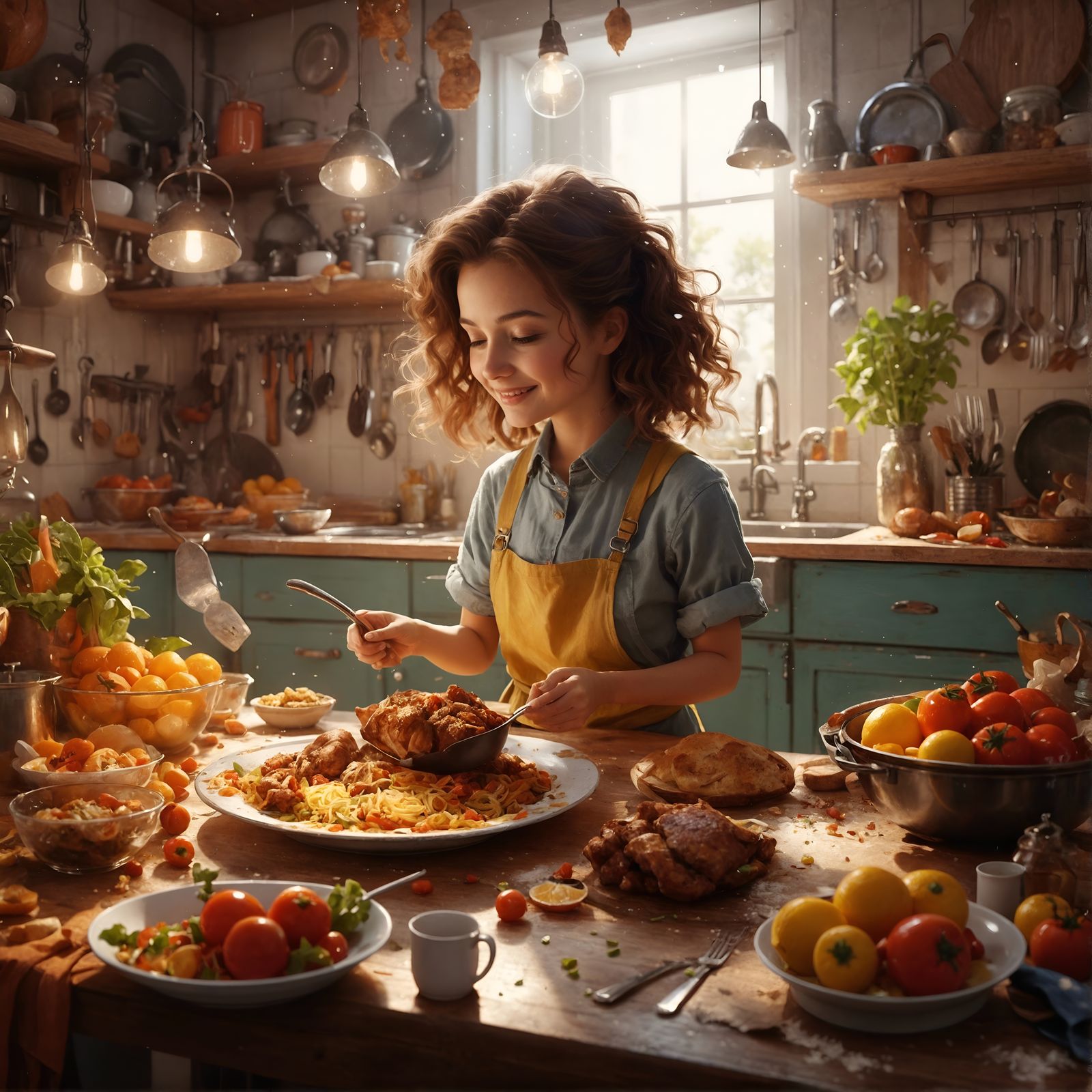 Gratitude in Pixar Style with Intricate Details