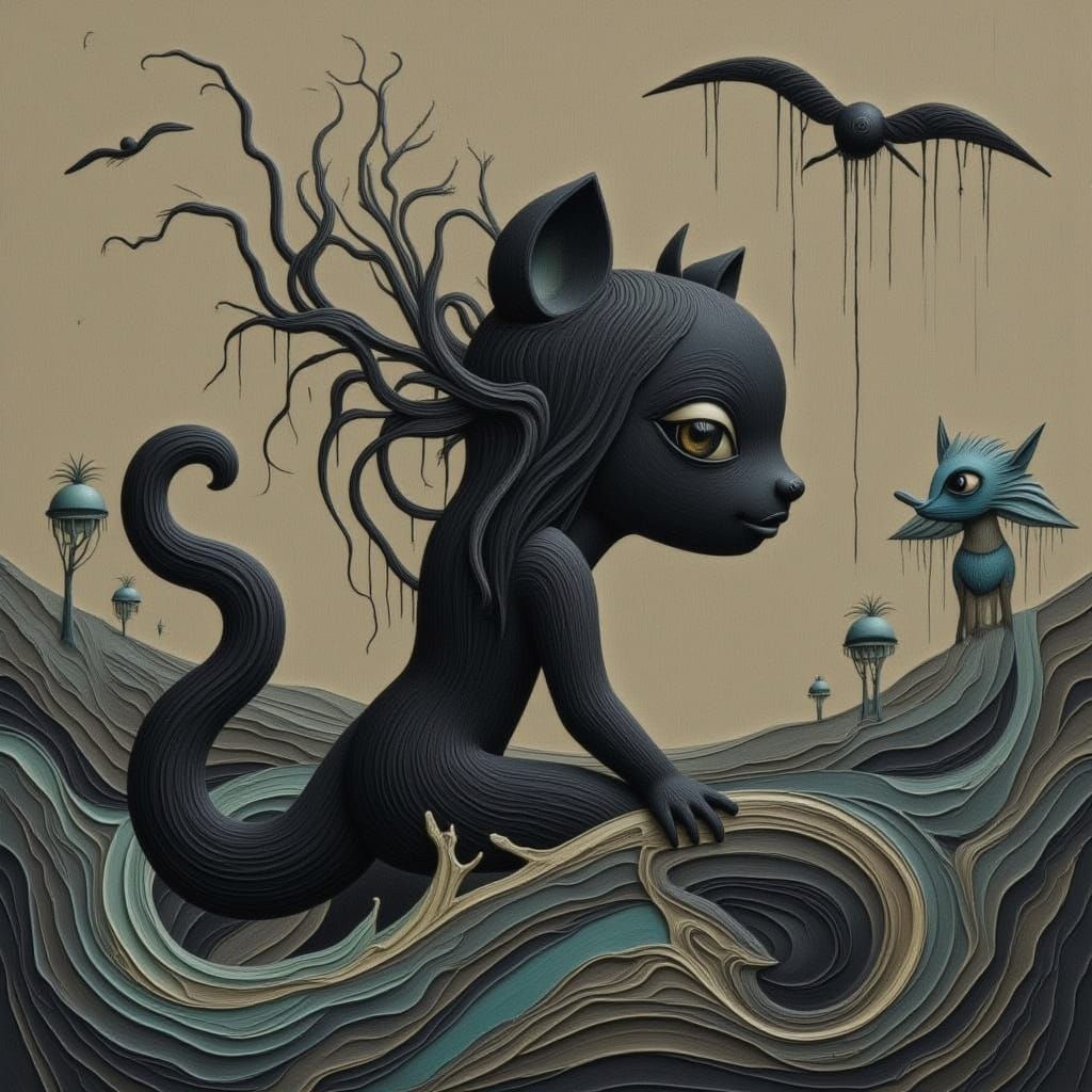 Ethereal Abstract Dreamscape Generated by AI