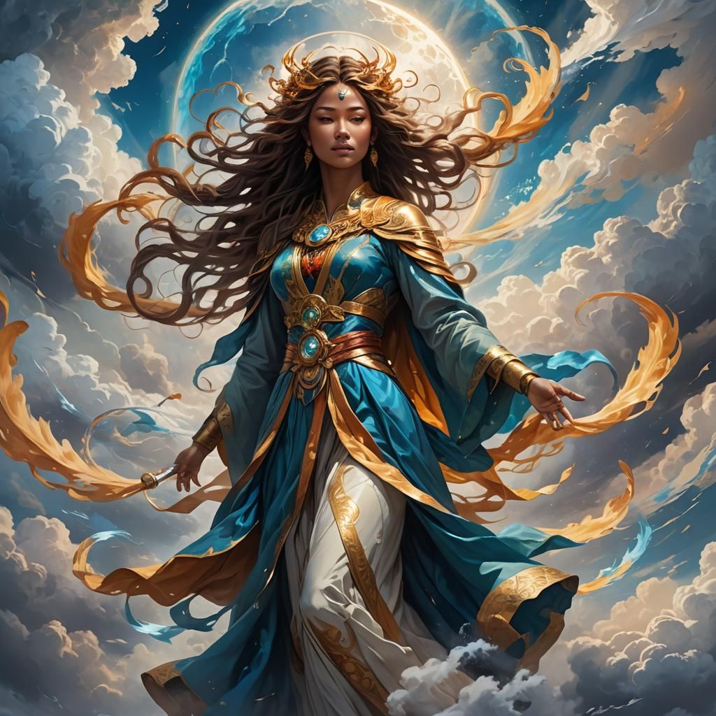 Goddess of Wind and Air: Fantasy Art