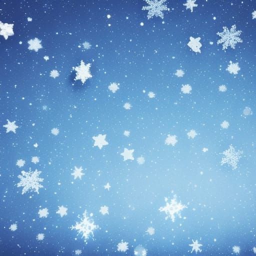 Frozen Night Sky with Stars and Bubbles