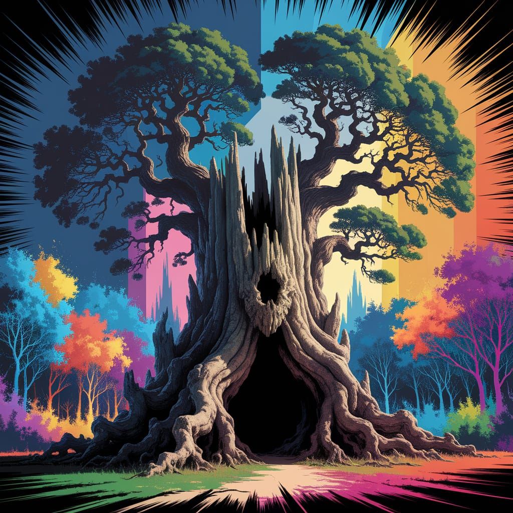 Majestic Fantasy Tree Guardian