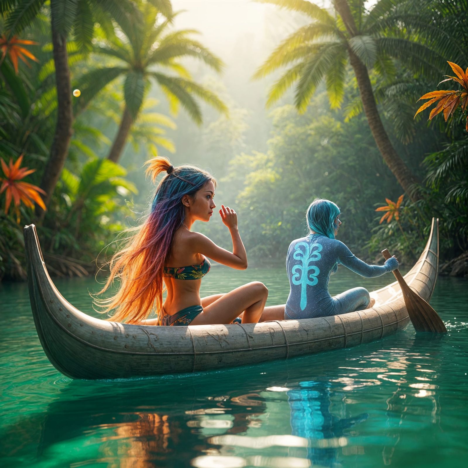 Tropical River Canoe Trip: Spark and Nova Adventure