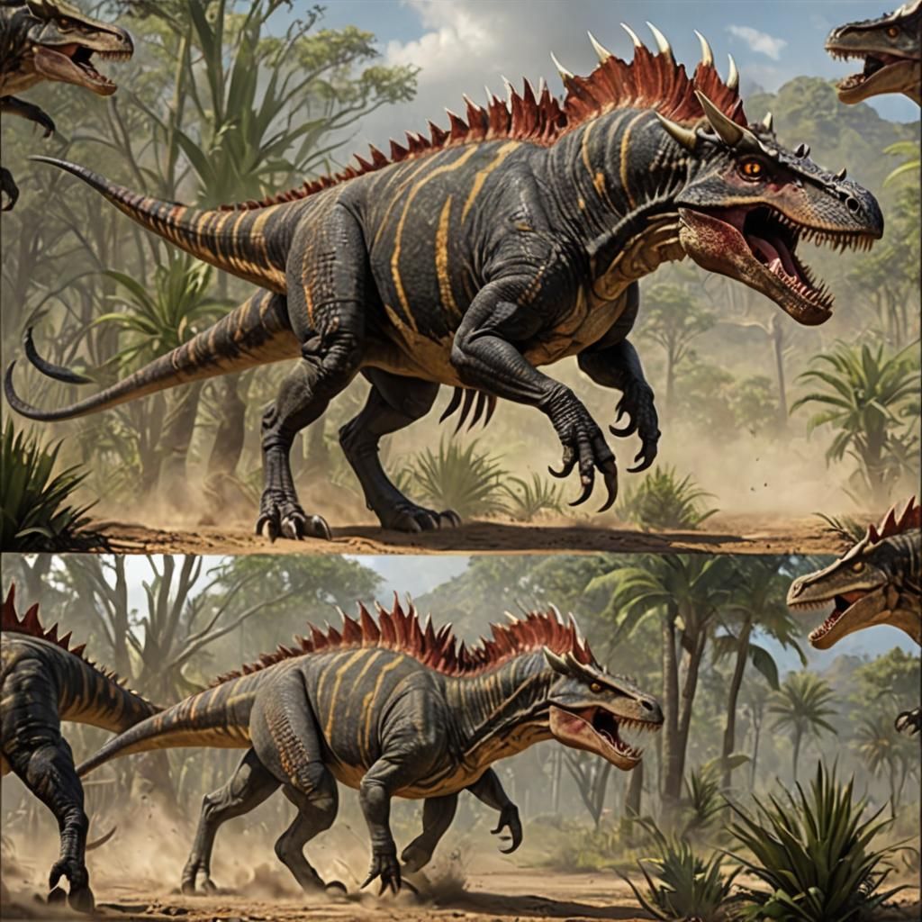 Carnospindra: Dark Fantasy Dinosaur Concept Art