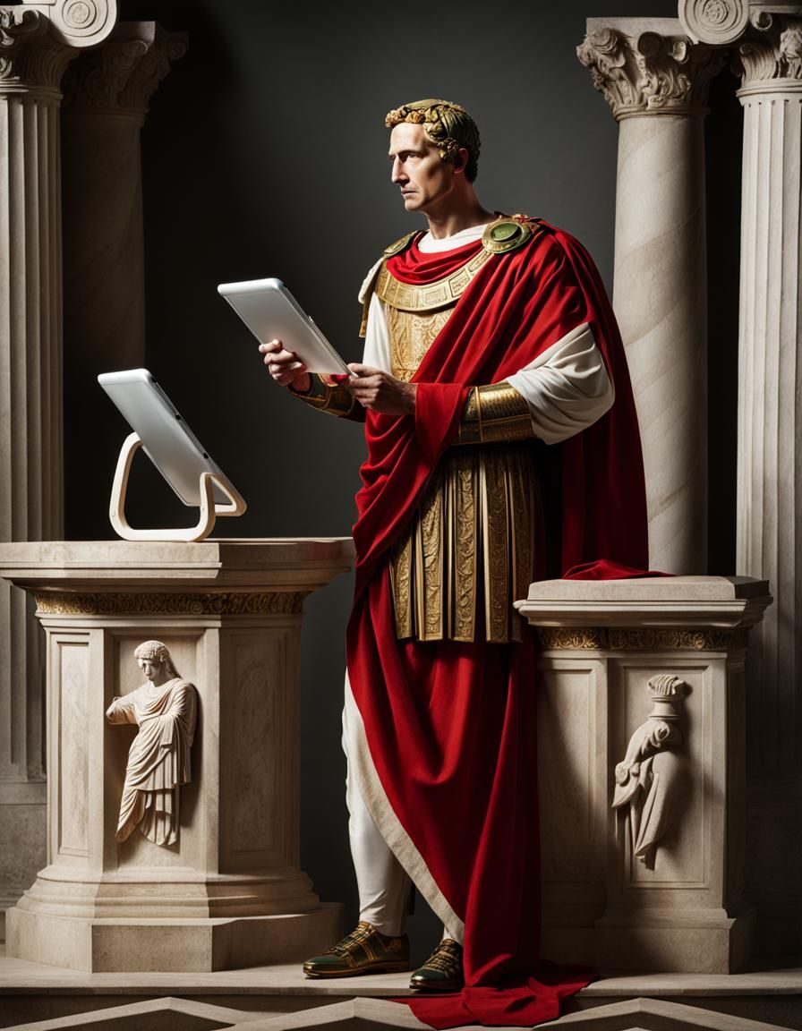Julius Caesar and a Modern Digital Tablet