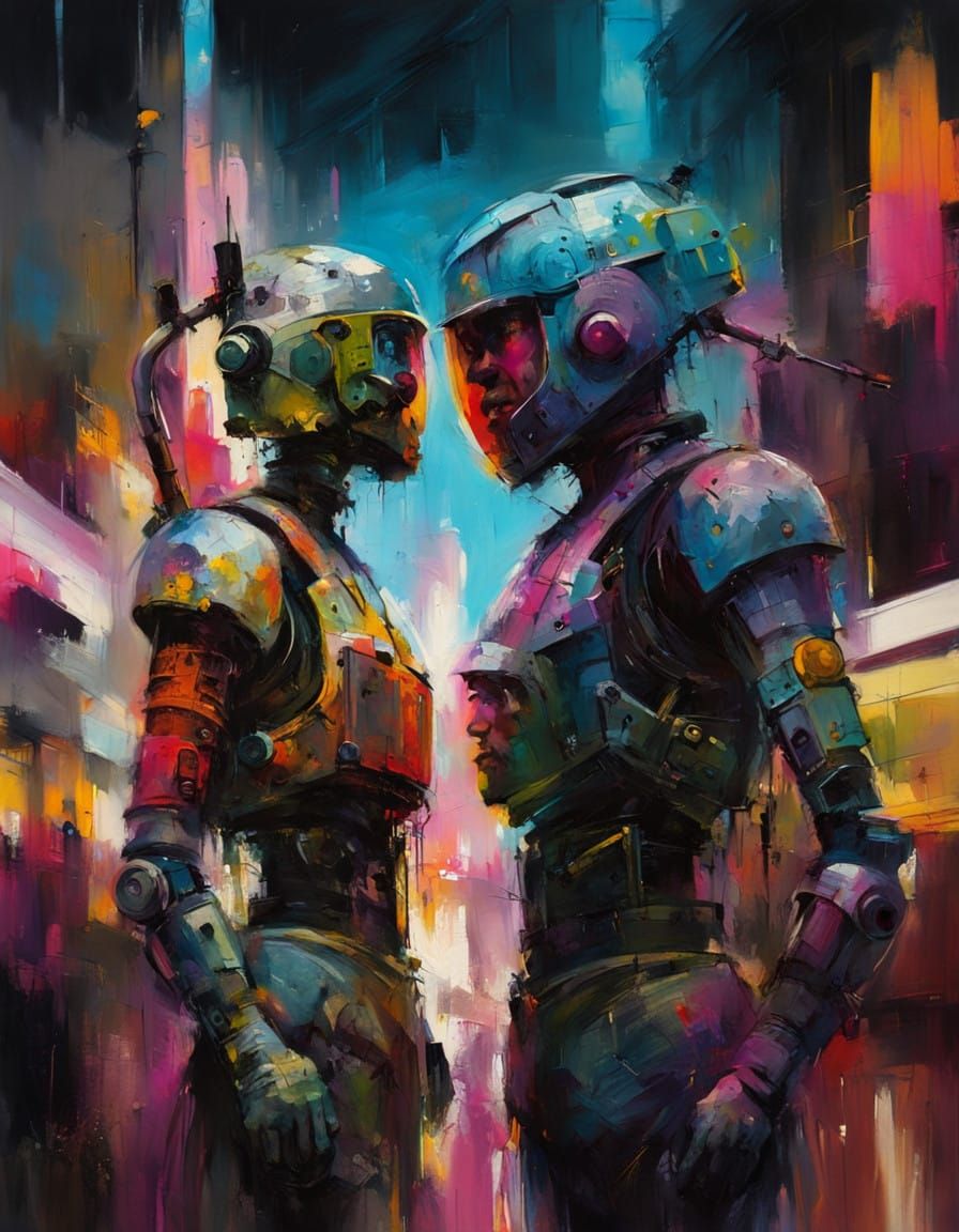 Moody Landscape Painting in Oils