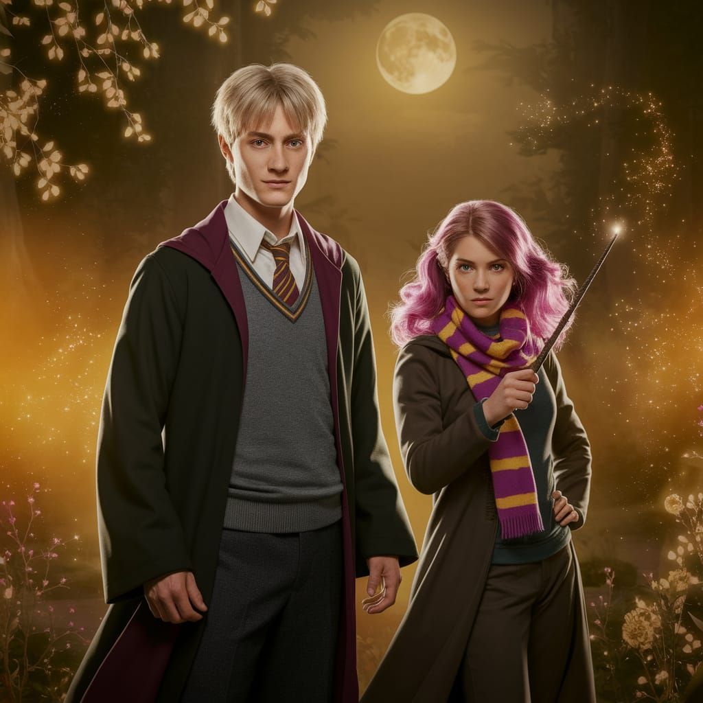 Remus Lupin and Nymphadora Tonks in Enchanted Forest
