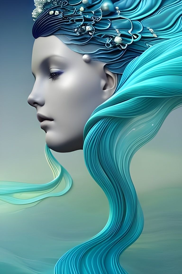 Water Elemental Emerges: Digital Art by Dittmann and Rolando