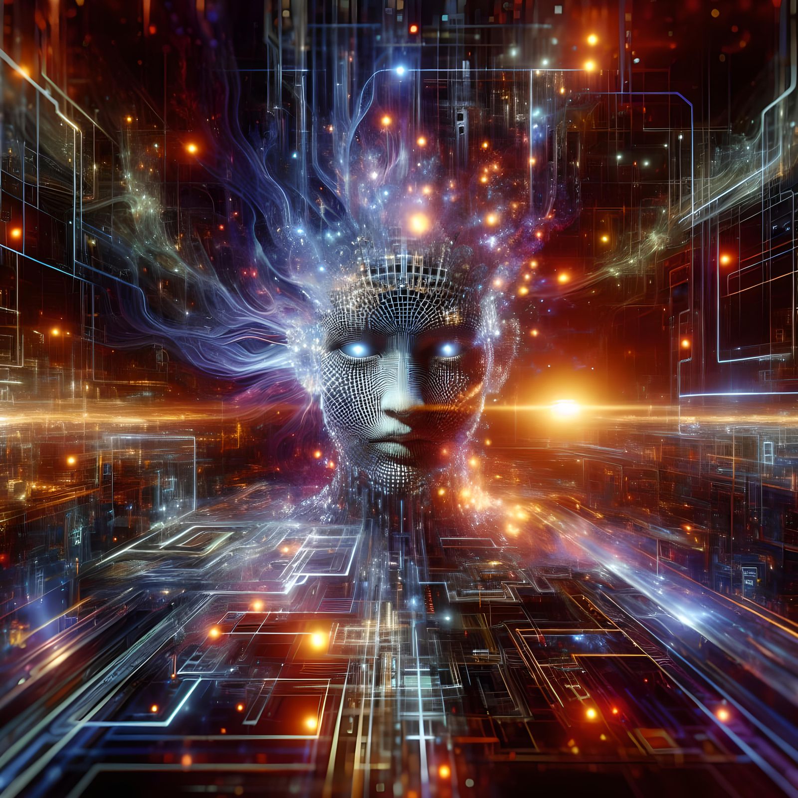 AI Model as Maximalist Digital Matte Painting