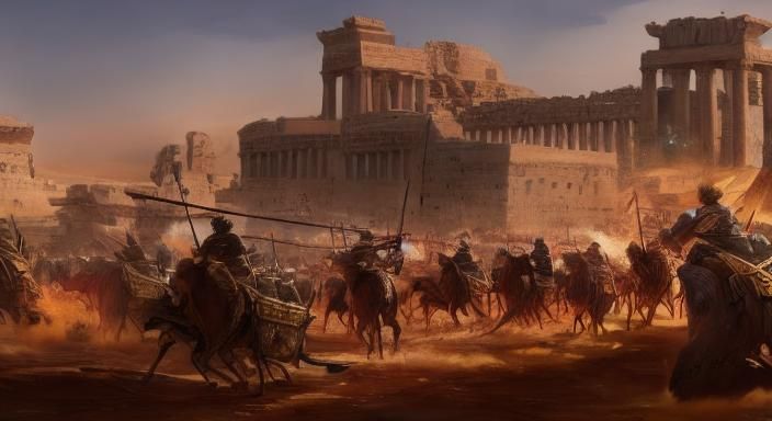 Ancient Battles: Egypt to Mesopotamia in Matte Painting