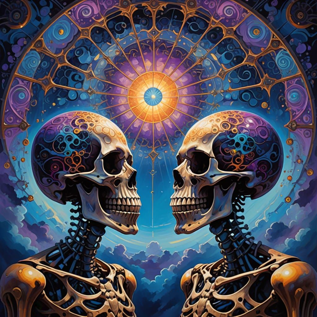 Surreal Twilight Vision with Kaleidoscope Eyes