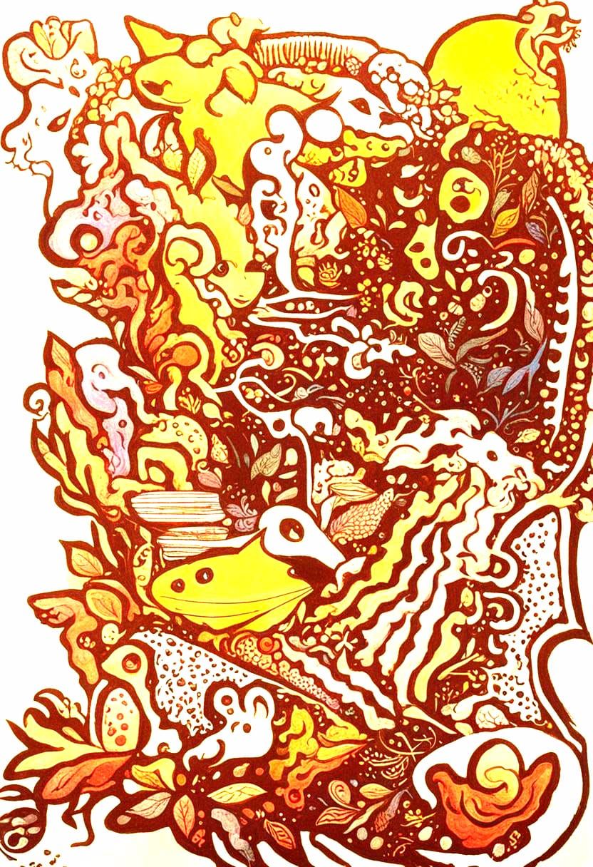 Mouse's Psychedelic Dream: A Fungal Fantasy