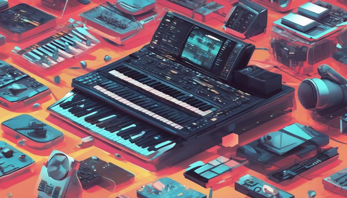 Futuristic Abstract Gadgets for Music Production