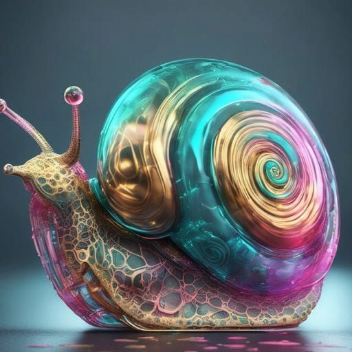 Translucent snail...