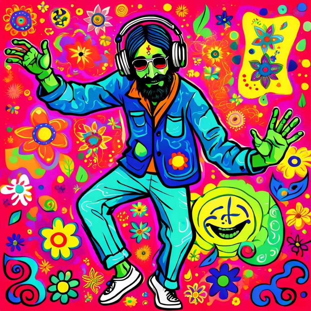 Goa or Hippie-Trance Party Dance music"Party Dance music flower Power"