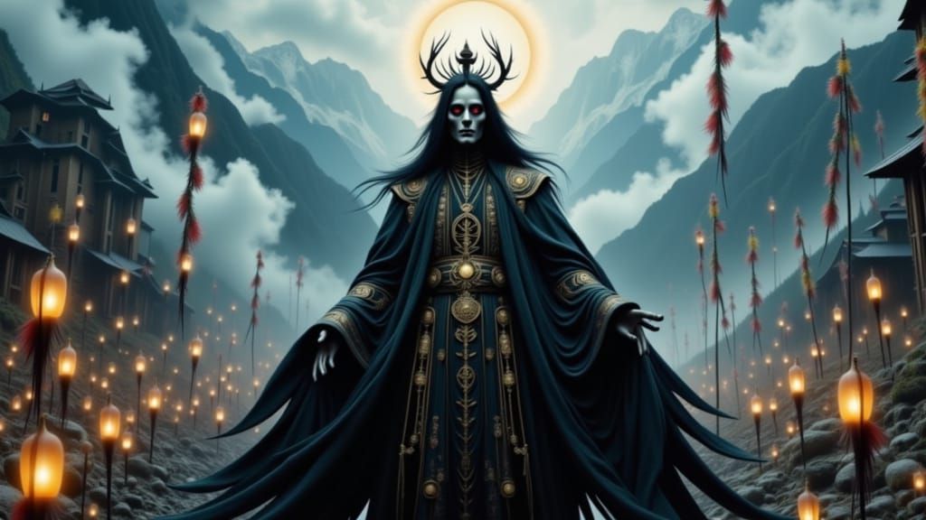 <lora:Psychopomp:1.0> Yama