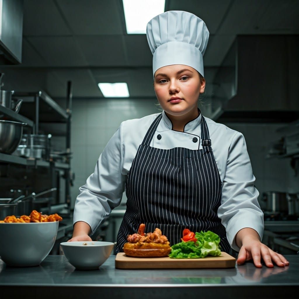 Young Chef in a Cozy Kitchen