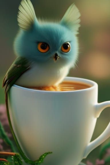 Cupcake Character Portrait in Candypunk Style