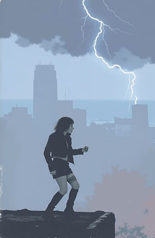 Stormy New York City Nights in Edgy Punk Style