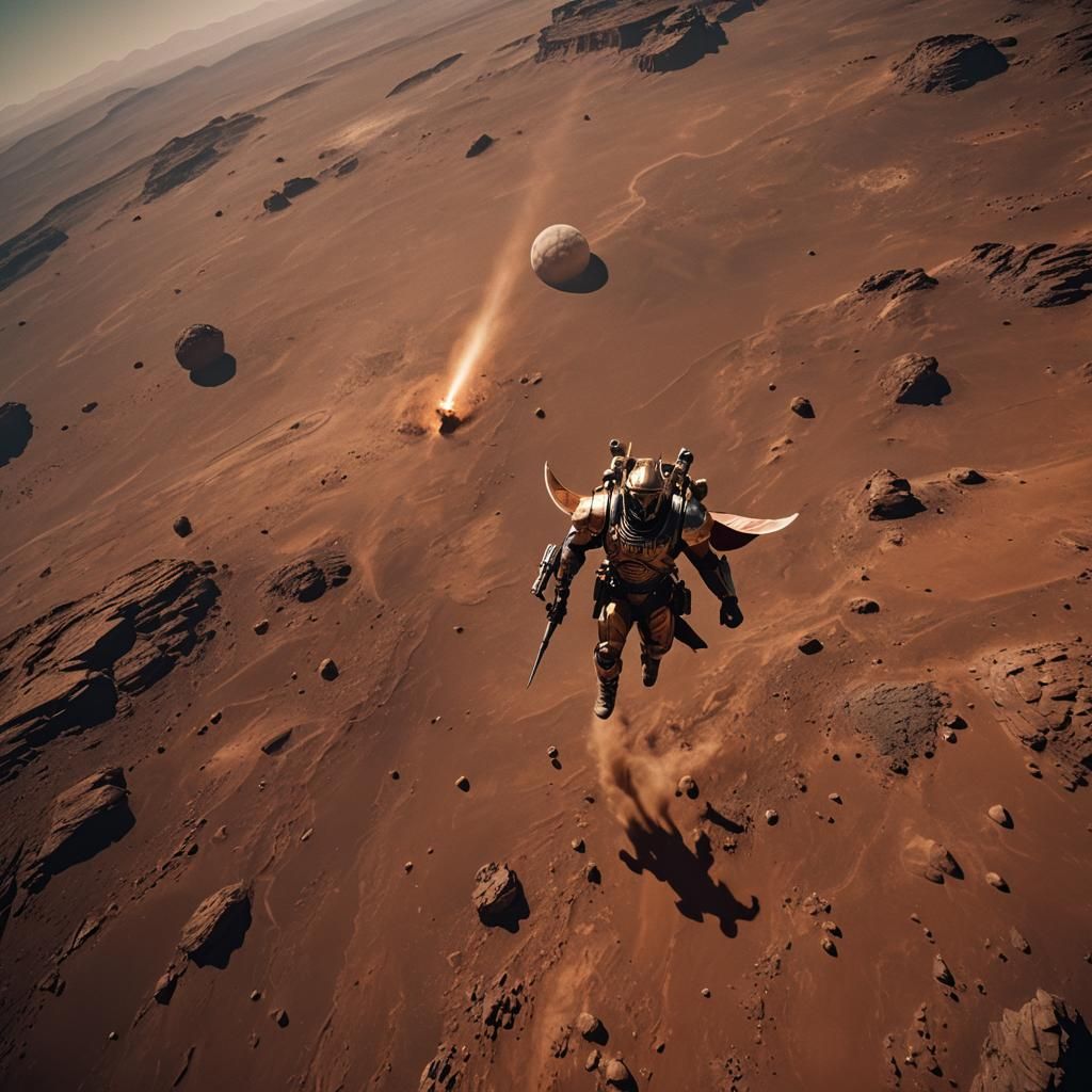 Ares Ascends: Cinematic God of War on Mars