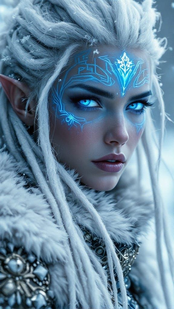 Regal Warrior Queen in Frosty Winter Wonderland