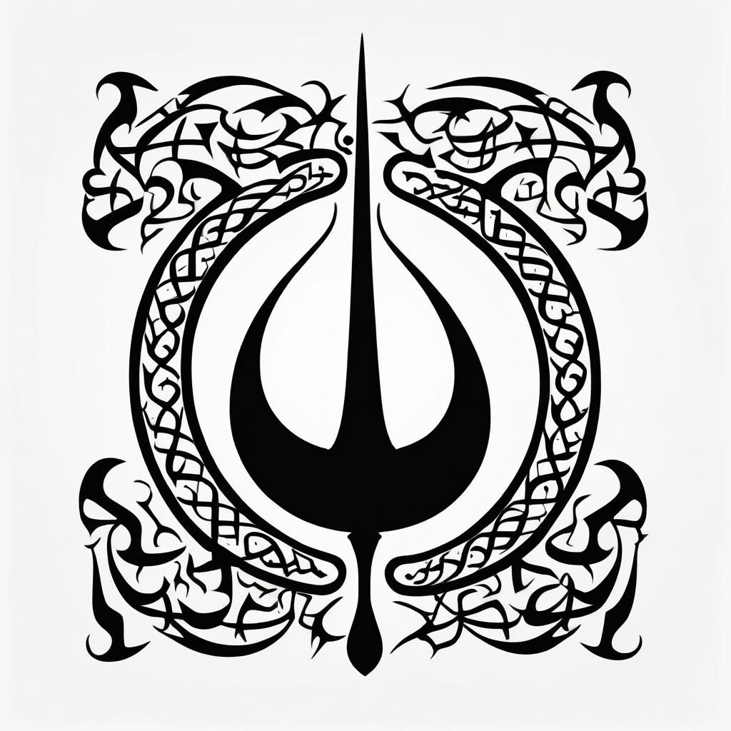 Ottoman Tughra Signature on White Background