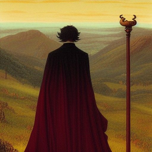 Romantic Landscape With Anime Influence