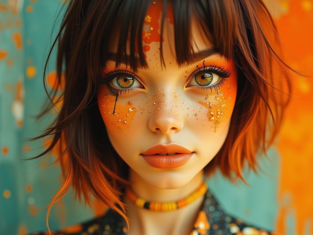 Dolores O'Riordan in a Vibrant, Detailed 70s Style