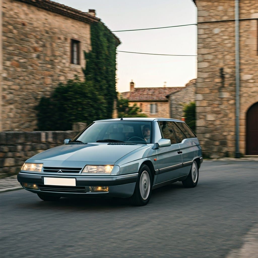 Elegant French Countryside Drive in a Vintage Citroën XM