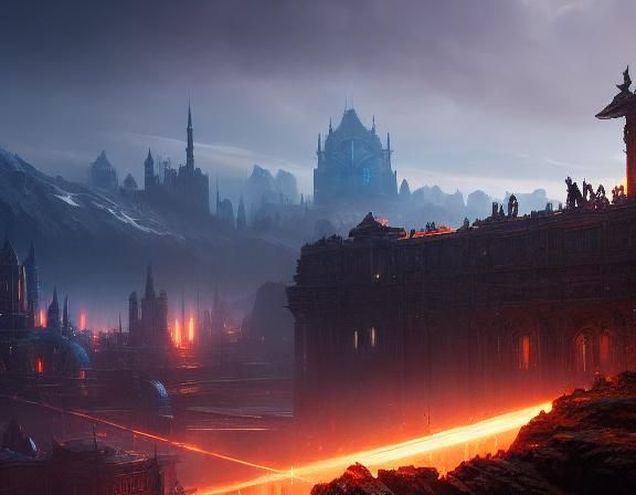 Skyway a masterpiece, 8k resolution, dark fantasy concept ar...