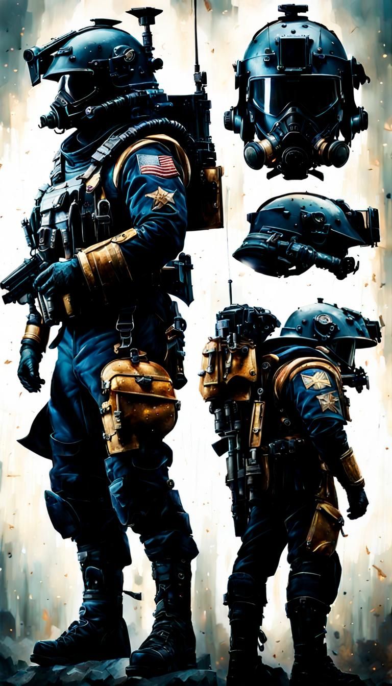 Helldivers Soldier in Stoic Ceremony Armor