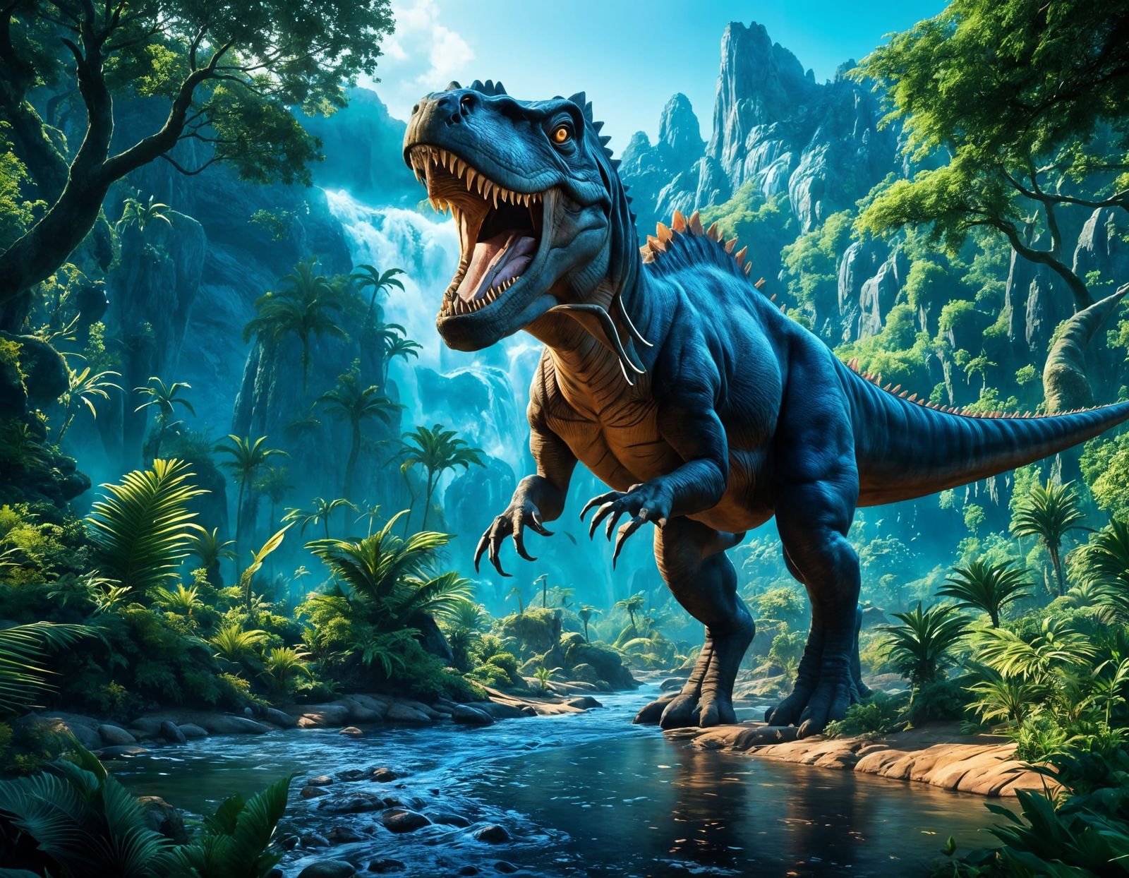 AI-Generated T-Rex Nostril Image