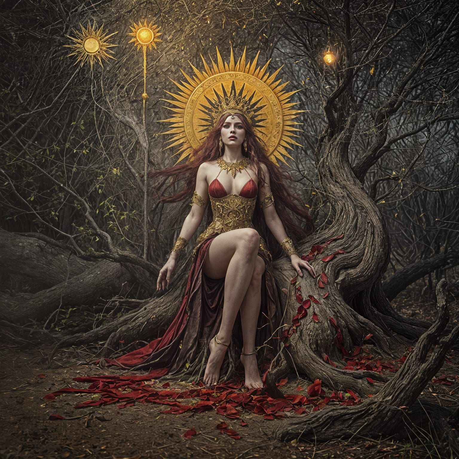 Bleeds The Witch In Golden Crown