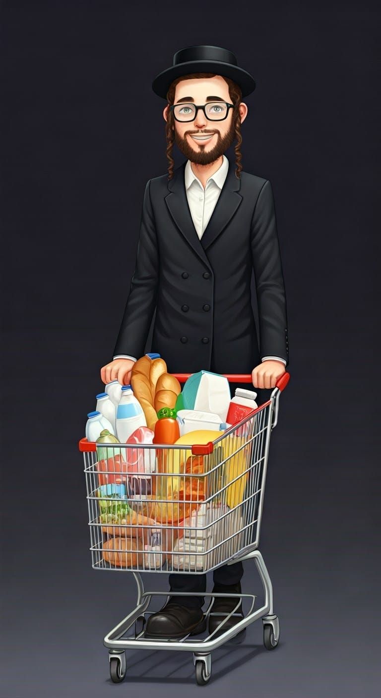 Hasidic Jew Shopping, Anime Key Visual
