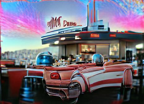 Mel's Diner: American Graffiti in Hyperrealistic 3D