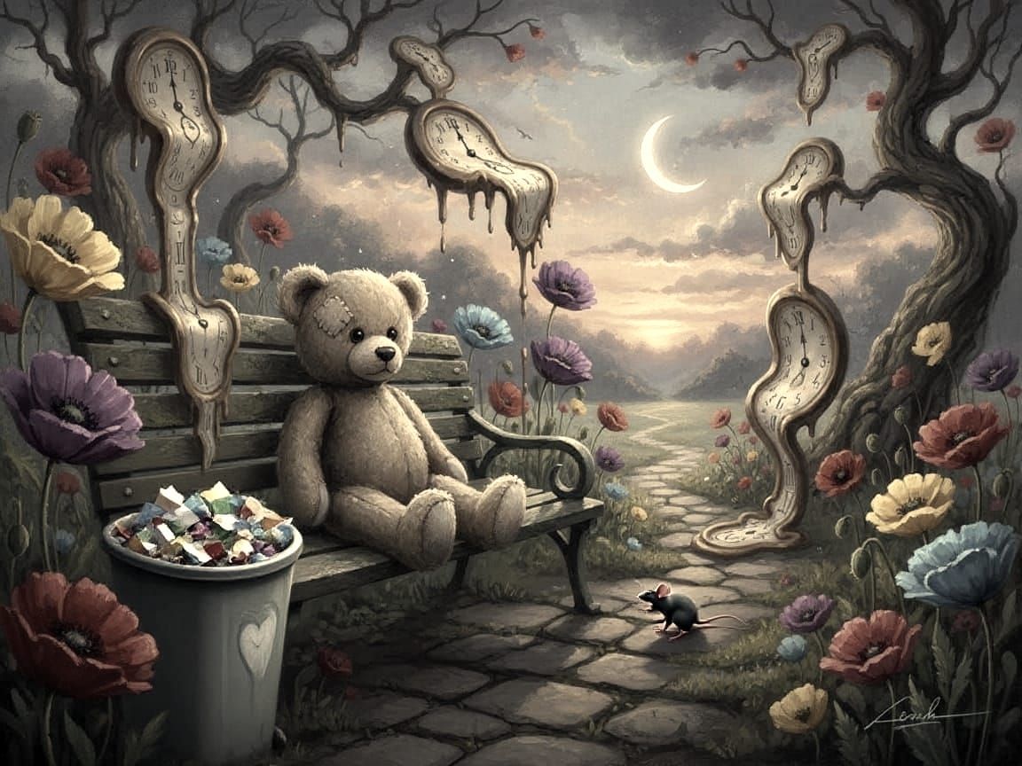 A child's lost teddy bear