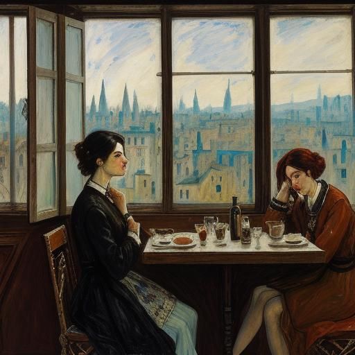 Melancholy RPG Character Inspired by Expressionism