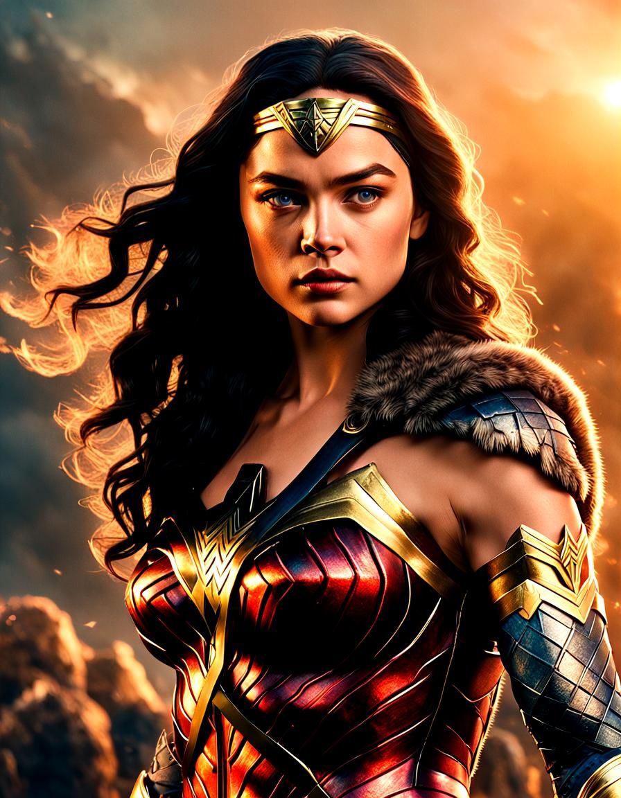 Wonder Woman Film Still in Zach Snyder Style