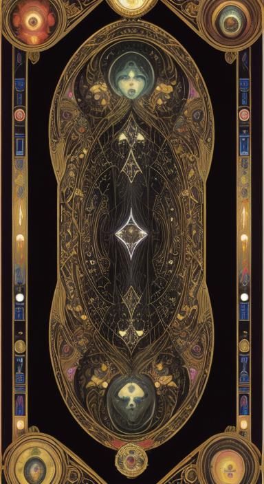 Dark Star Artwork in Giger, Mucha, Klimt Style