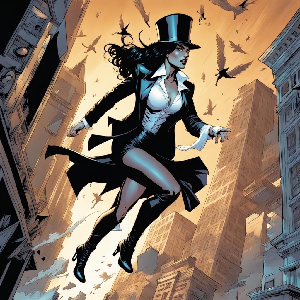 Zatanna in Comic Book Art Style