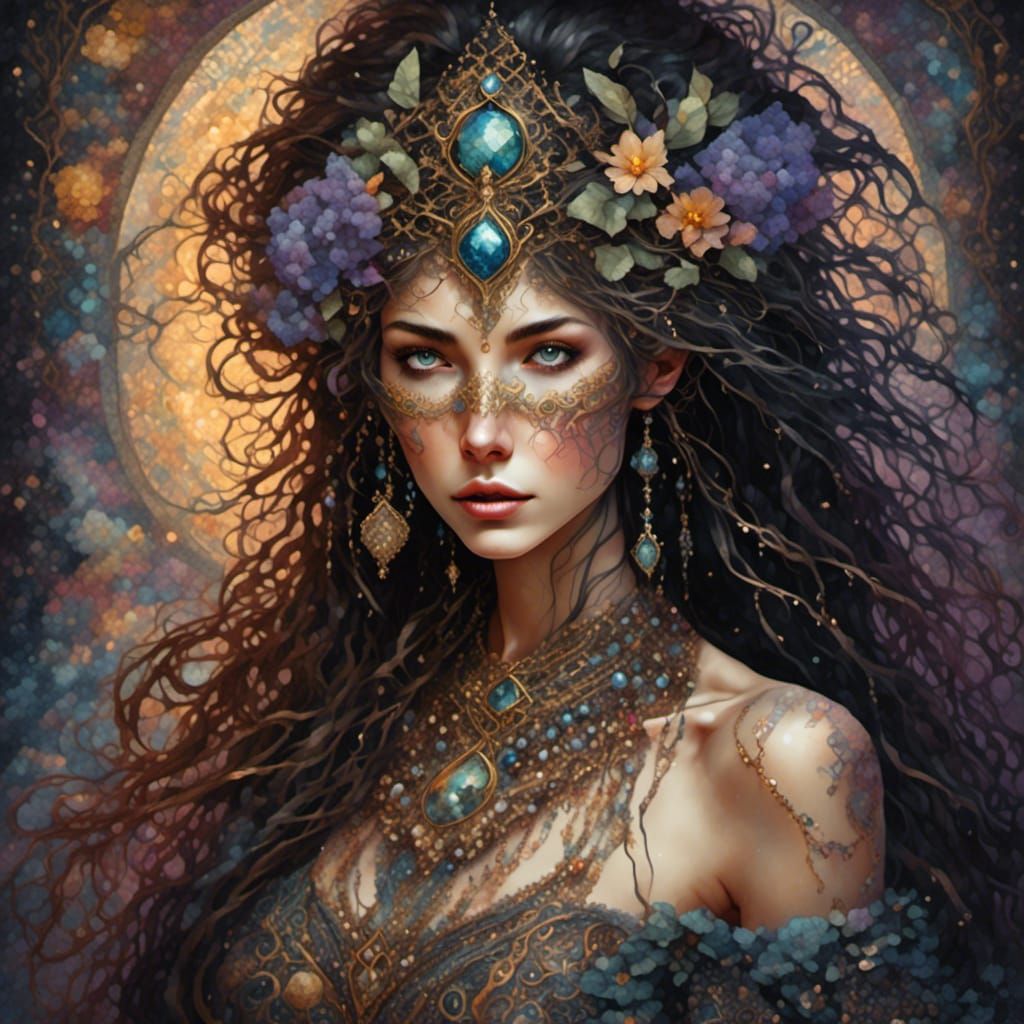 Baroque Braided Beauty in Gold Filigree