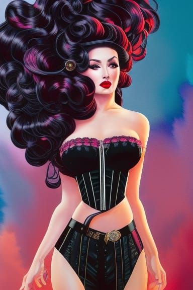 Big hair, small waist