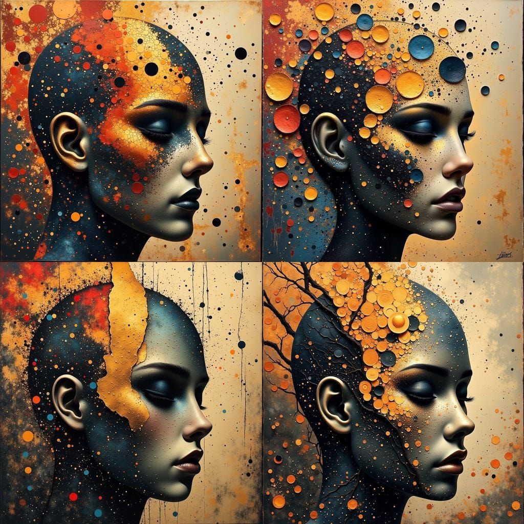 Abstract Morbid Divine Battlefield in Digital Art