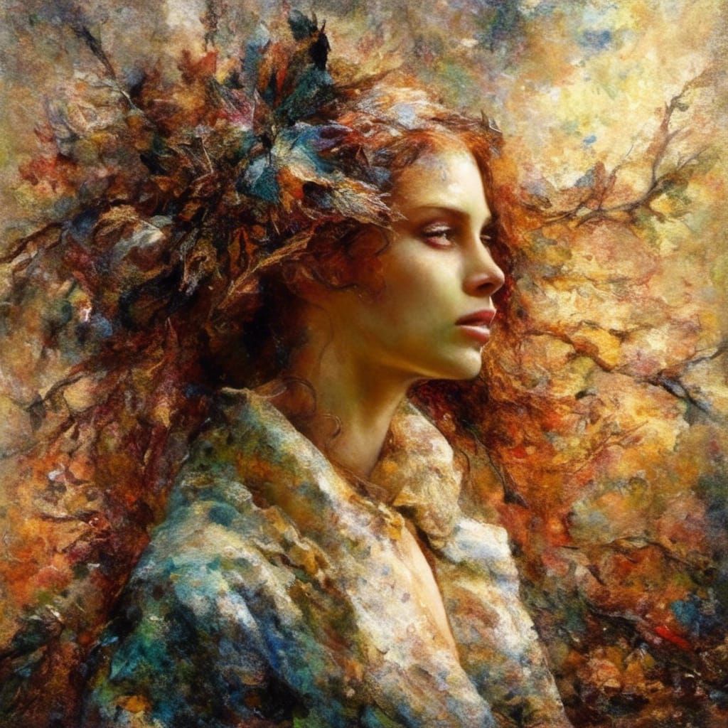 Woman Knight with Anti-Color Fume Aesthetic