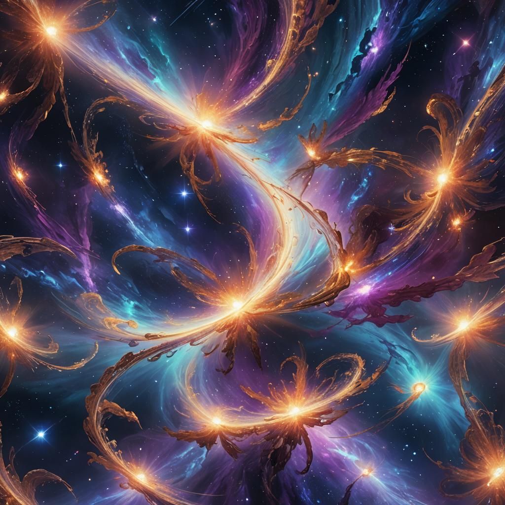 Cosmic Angels Floating in Deep Interstellar Space