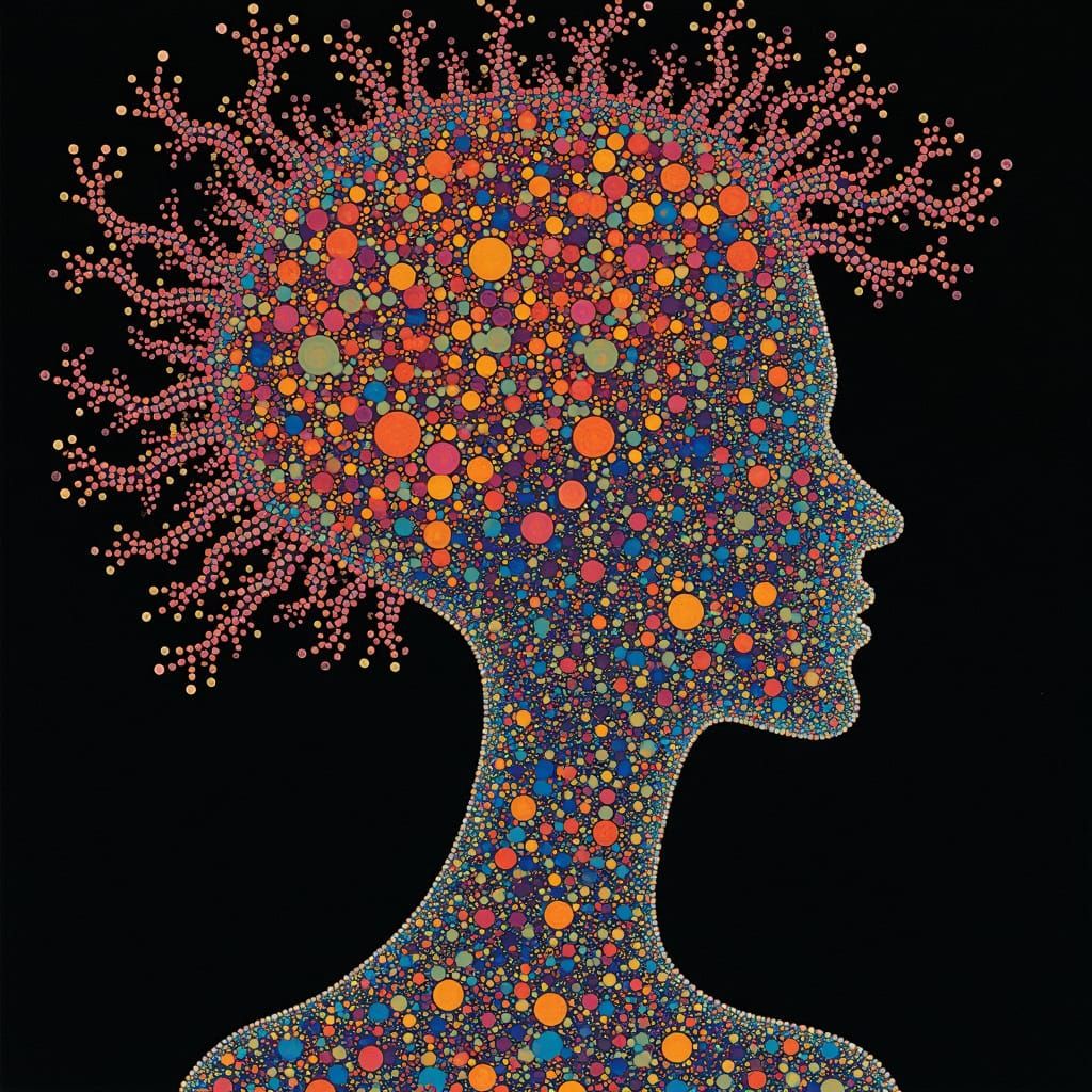 Cryptic Echoes: Holographic Art in Painterly Style