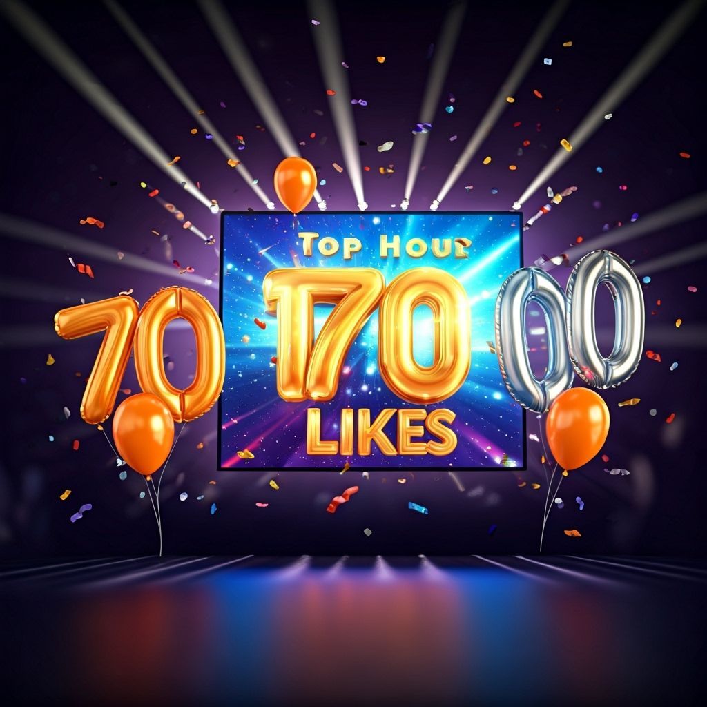 Futuristic Screen Displays "Top Hour" in Golden Blue