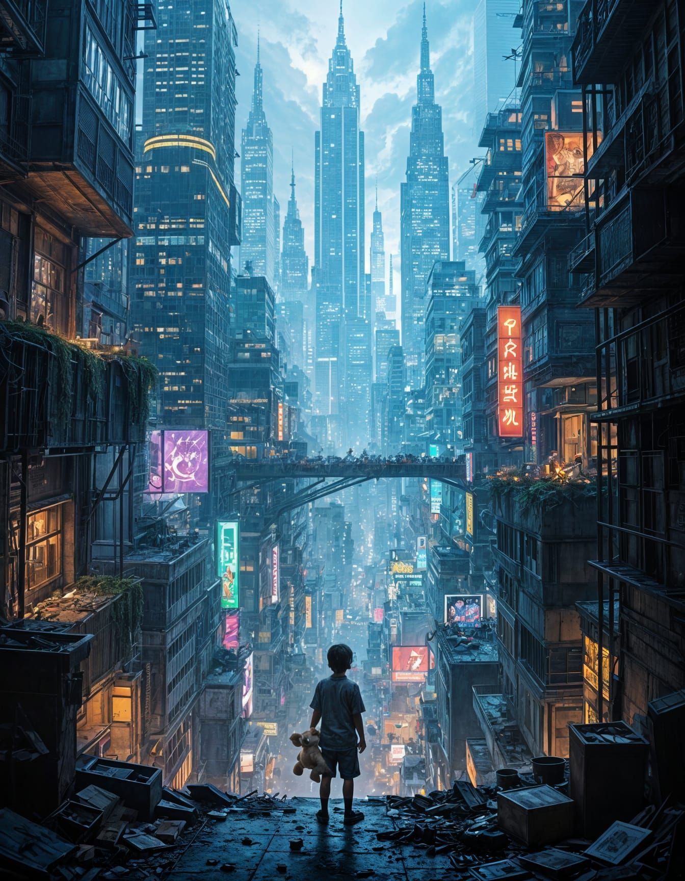 Dystopian City Class Divide