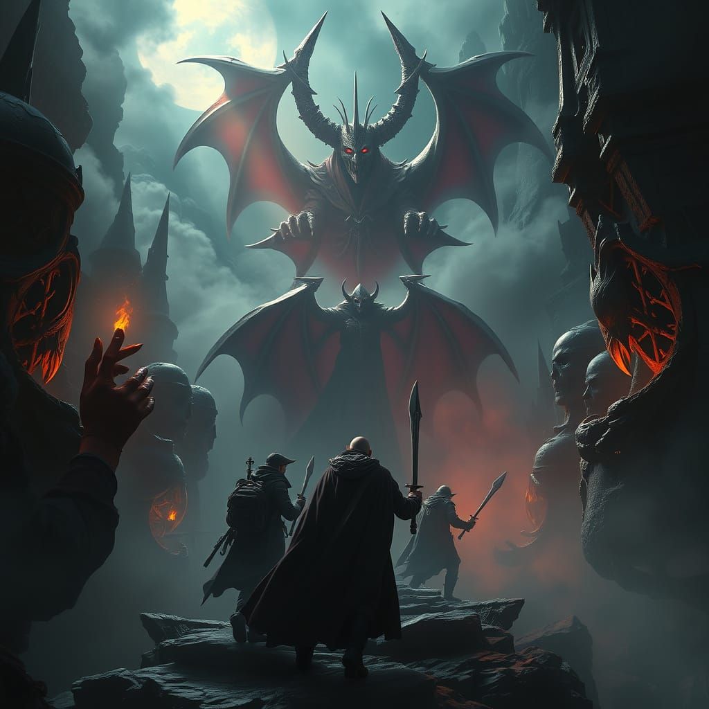 Gothic Horror: Adventurers Confront Vampire Monarch in Omino...