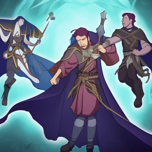 Vox Machina Plays D&D in Anime Style