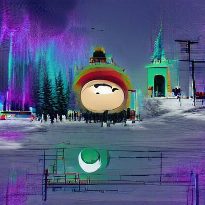 South Park Inspired Cartoon Landscape